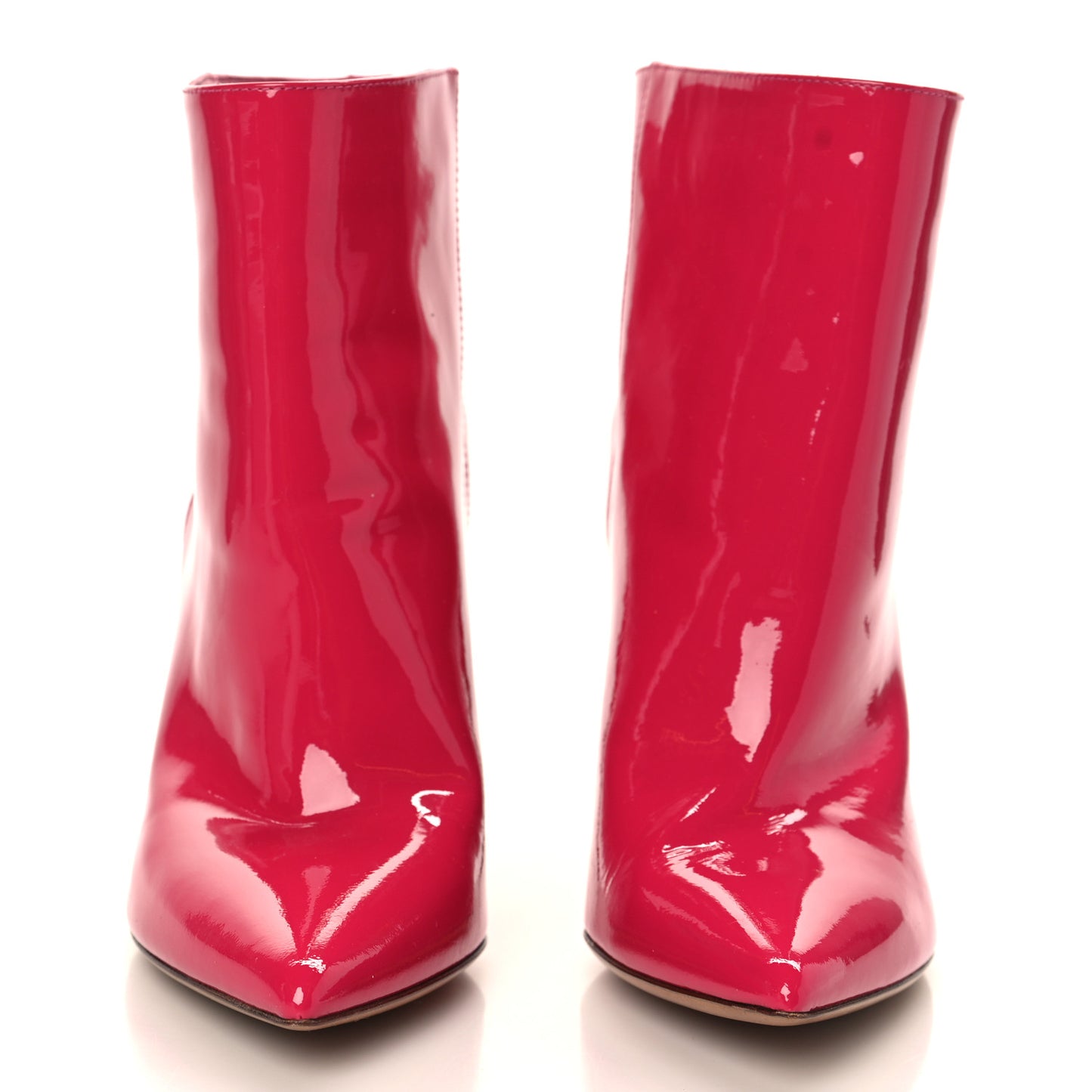Patent Twist Heel 105mm Ankle Boots 36.5 Bouganville