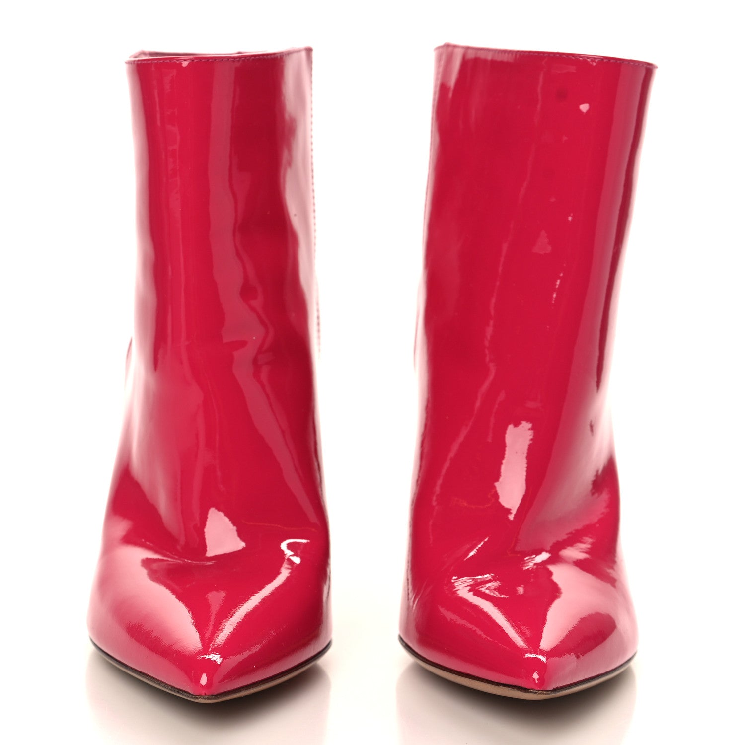 Valentino Garavani Patent Twist Heel 105mm Ankle Boots 36.5 Bouganville 2 of 10