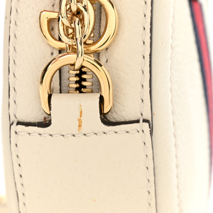Gucci Textured Calfskin Web Mini Ophidia Round Shoulder Bag Mystic White 12 of 14
