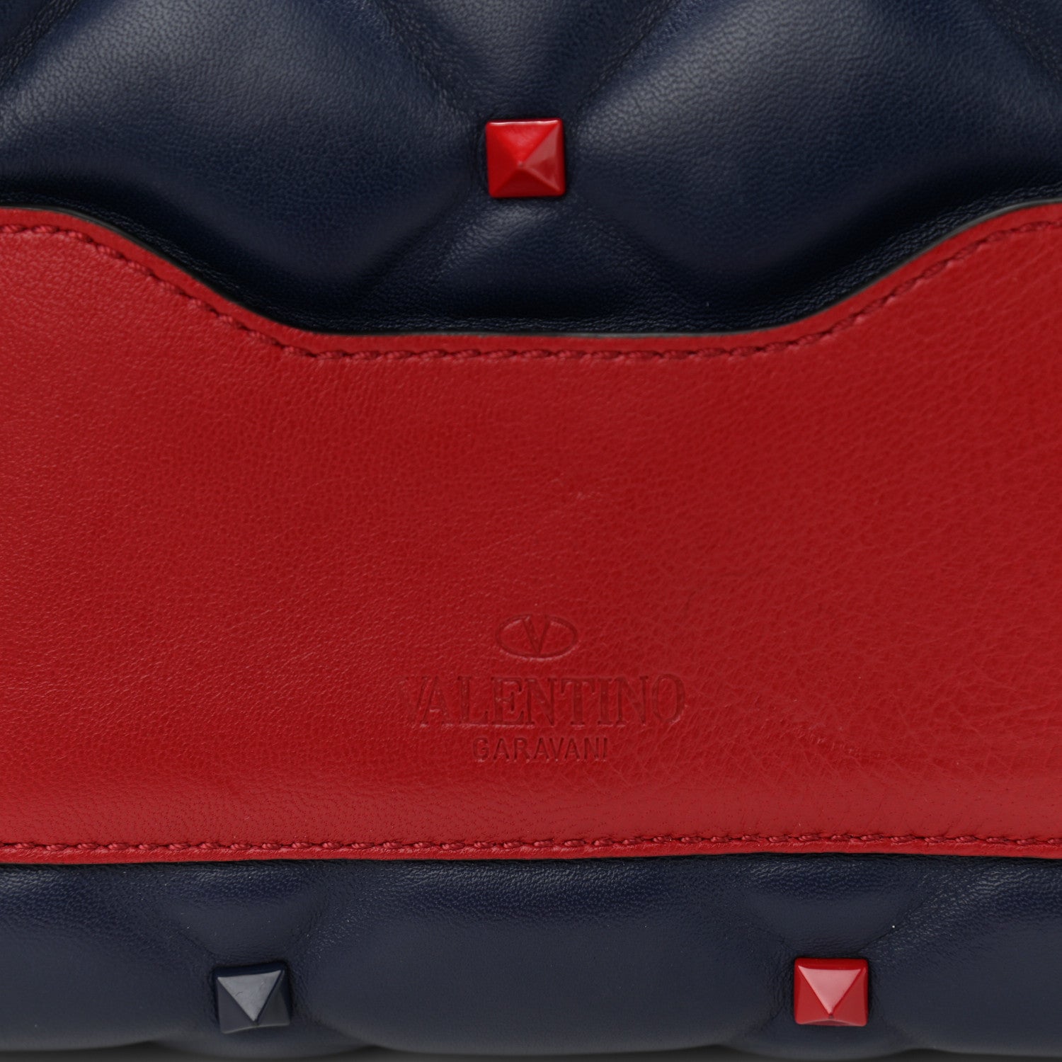Valentino Garavani Nappa Mini Candystud Top Handle Bag Navy 9 of 11