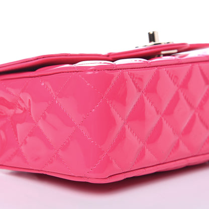 Chanel Patent Quilted Mini Rectangular Flap Pink 8 of 10