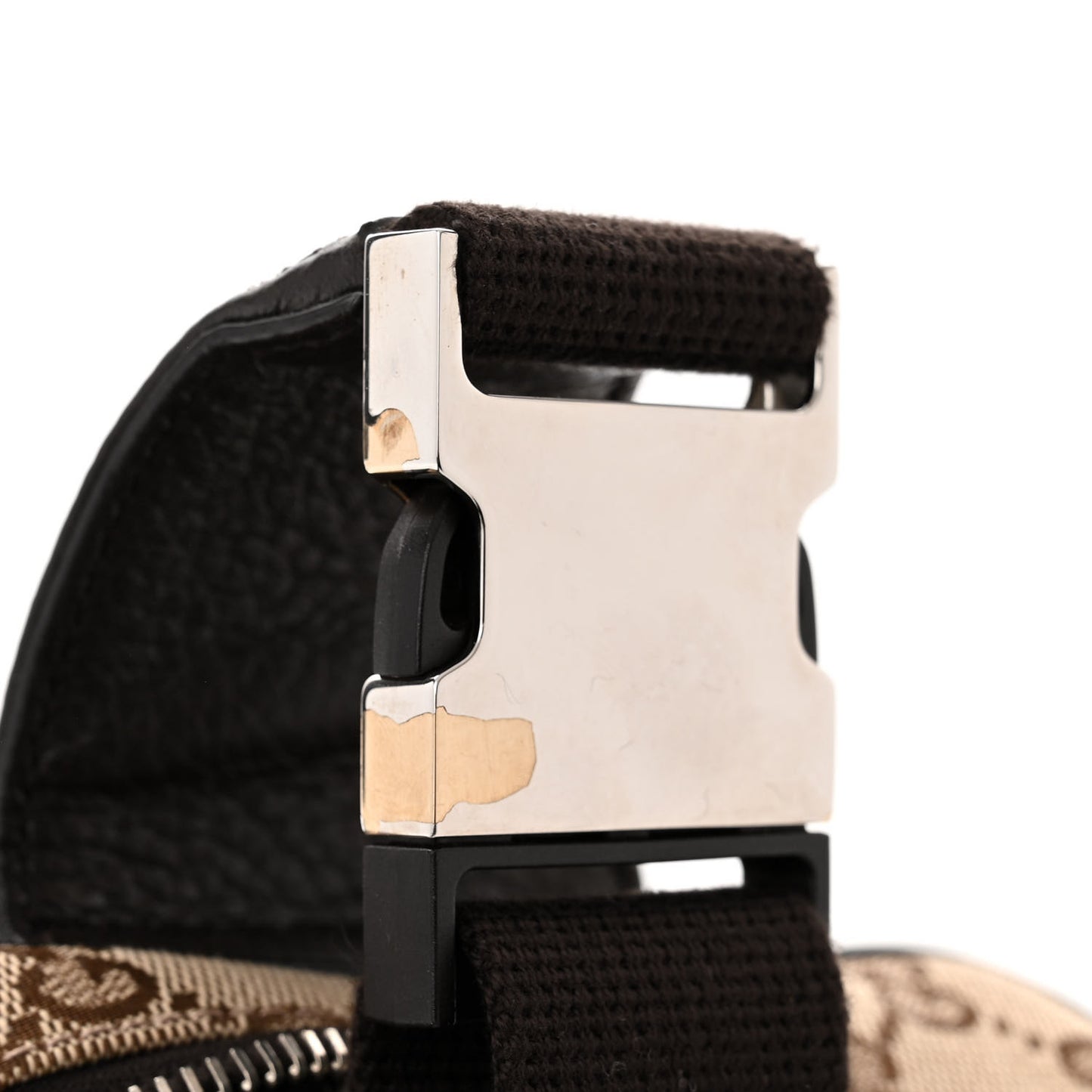 Monogram Dollar Calfskin Belt Bag Beige Ebony Testa di Moro Marrone Scuro