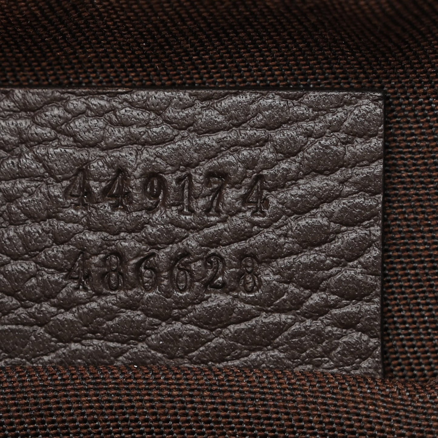 Monogram Dollar Calfskin Belt Bag Beige Ebony Testa di Moro Marrone Scuro