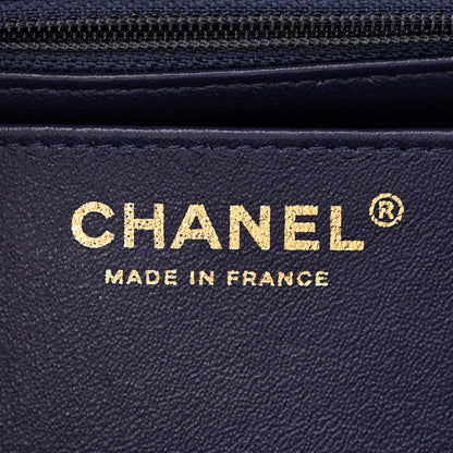 Chanel Tweed Quilted Mini Rectangular Flap Blue 6 of 10
