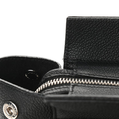 Saint Laurent Grained Calfskin Medium Cabas Rive Gauche Black 14 of 15