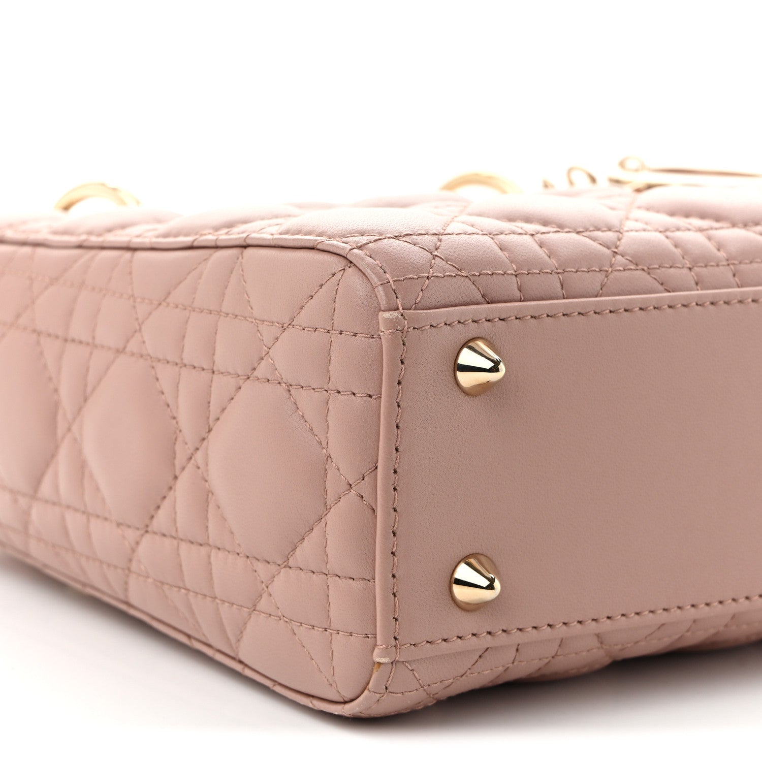 Christian Dior Lambskin Cannage Small Lucky Badges My Lady Dior Fard 9 of 11