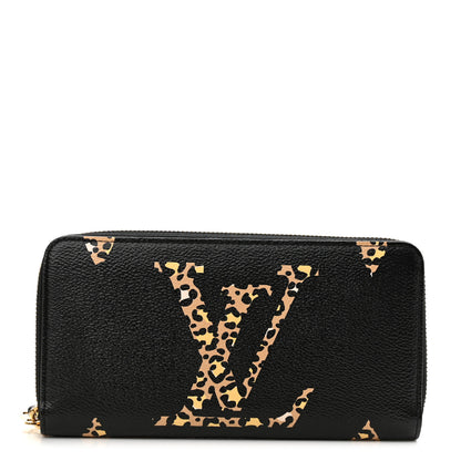 Louis Vuitton Monogram Giant Jungle Zippy Wallet Black 2 of 7