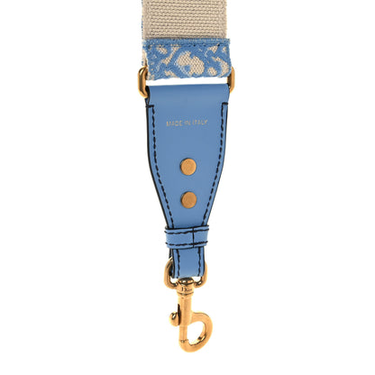 Christian Dior Oblique Adjustable Shoulder Strap Cornflower Blue 4 of 5