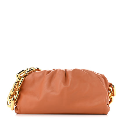 Bottega Veneta Calfskin The Pouch Chain Clay 1 of 9