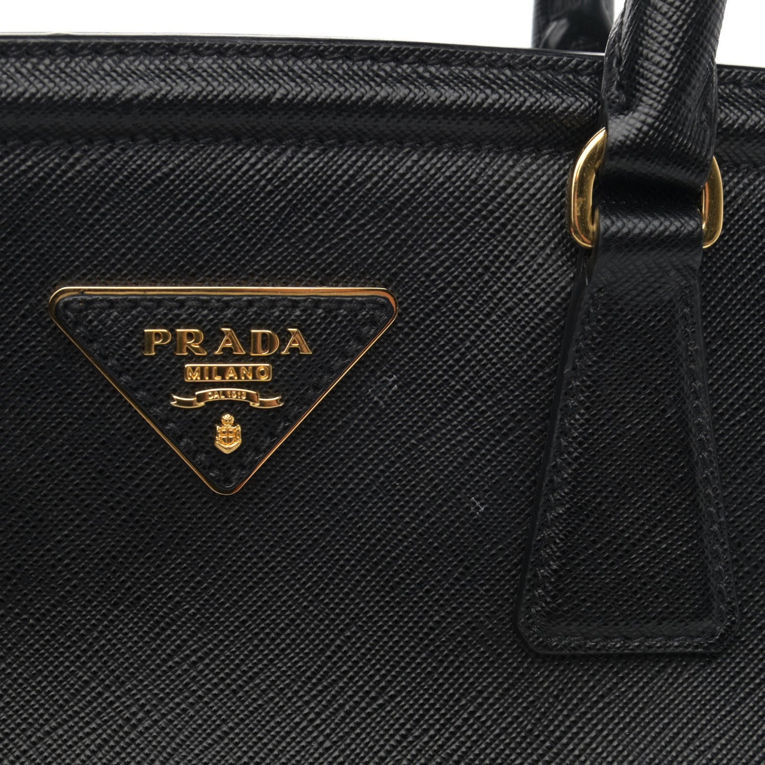 Prada Saffiano Lux Small Parabole Tote Black 12 of 12