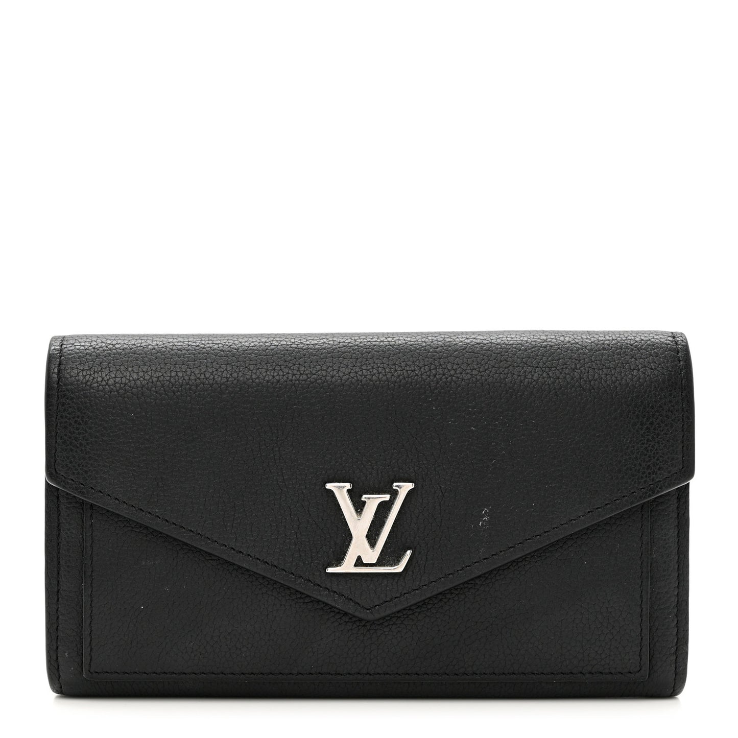 Soft Calfskin My Lockme Wallet Black