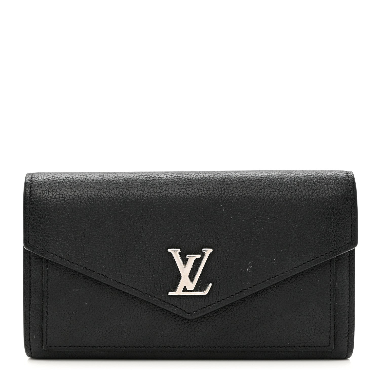 Louis Vuitton Soft Calfskin My Lockme Wallet Black 1 of 8
