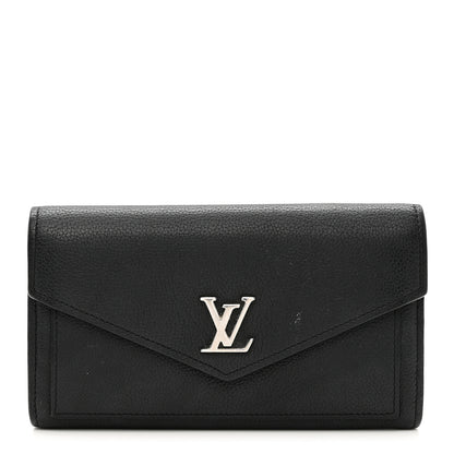 Louis Vuitton Soft Calfskin My Lockme Wallet Black 1 of 8