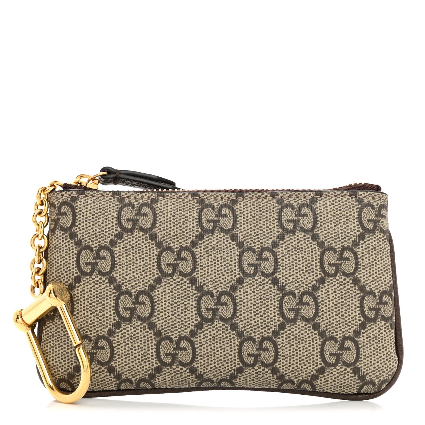 GG Supreme Monogram Key Case Brown