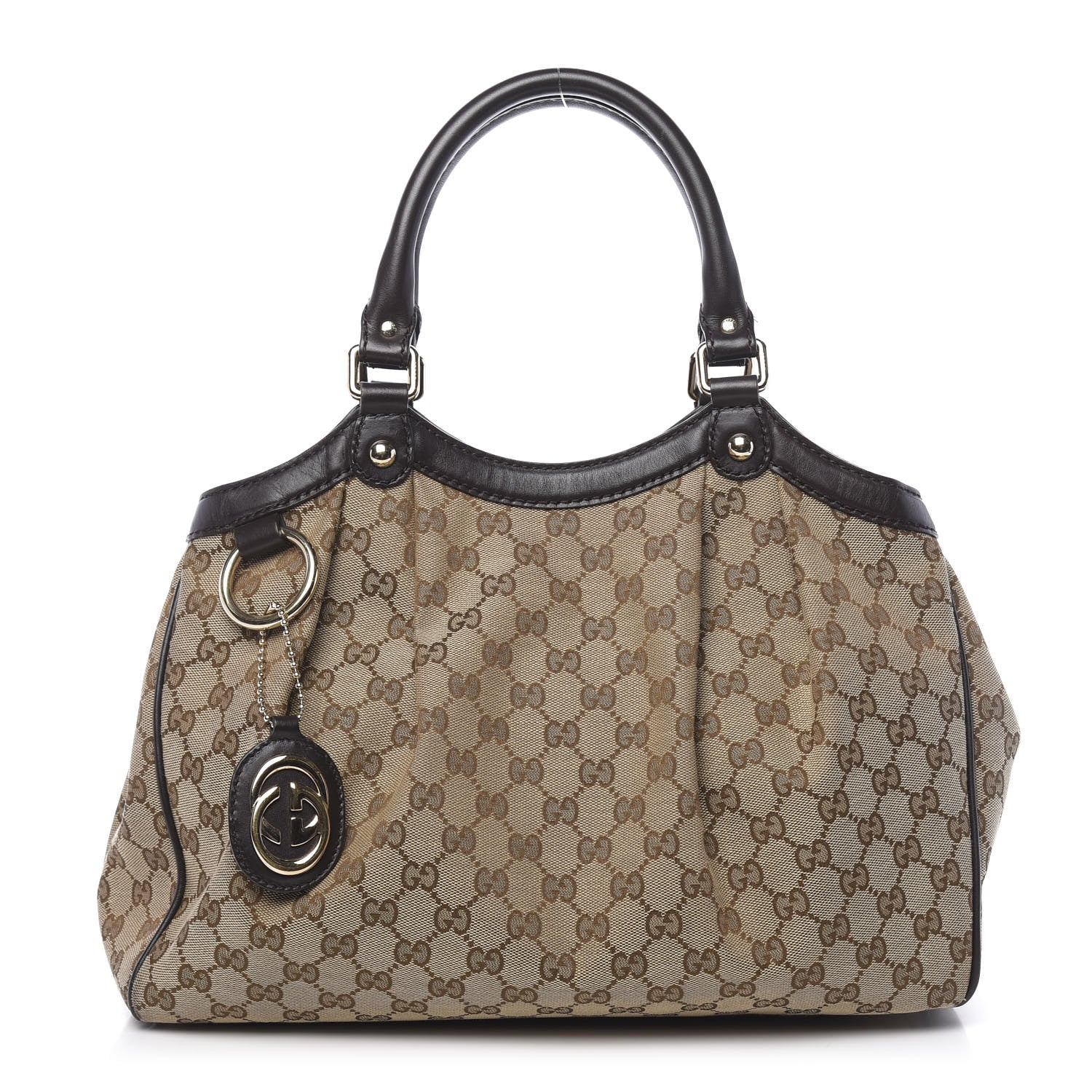 Gucci Monogram Medium Sukey Tote Black 1 of 10