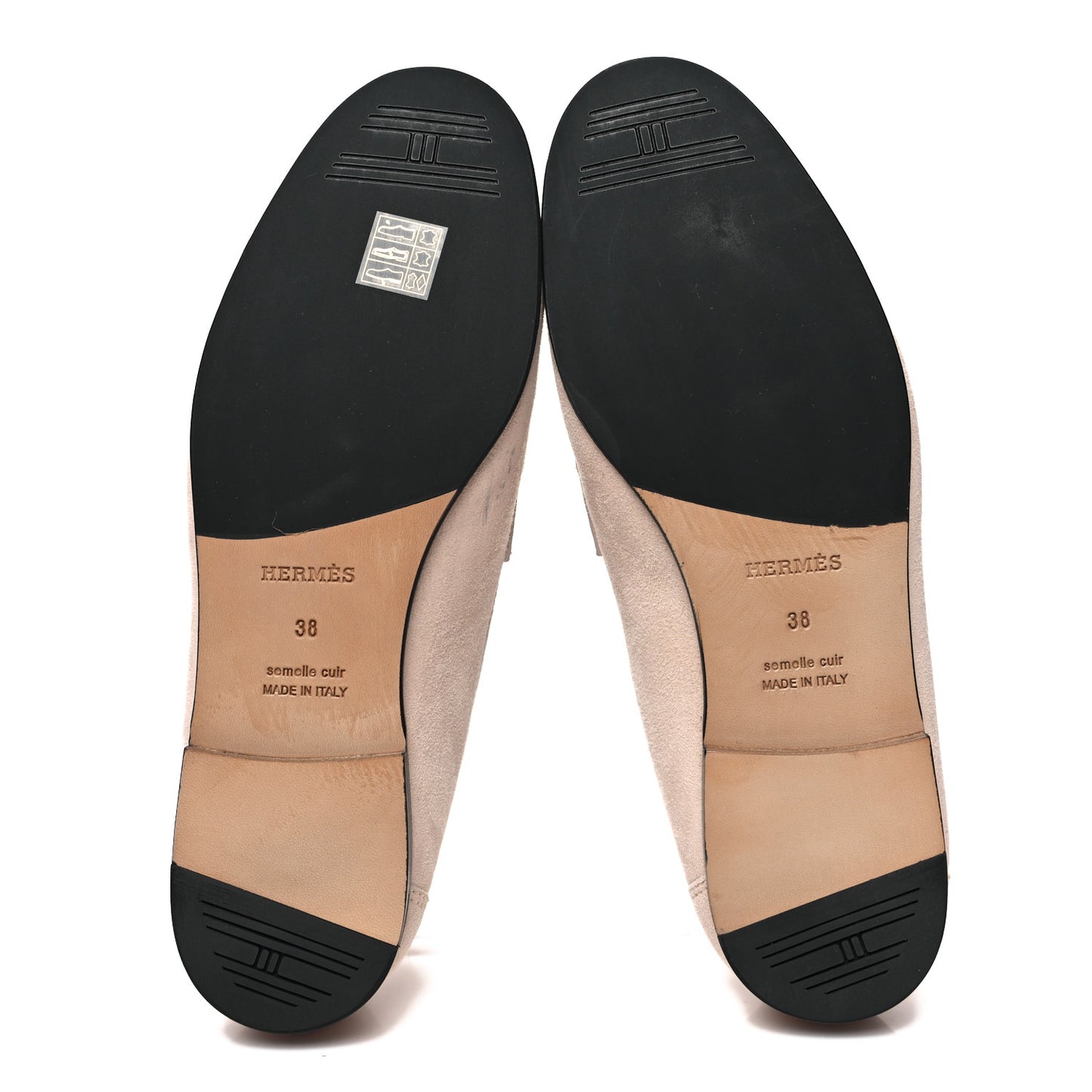 Suede Goatskin Womens Colette Loafers 38 Blanc Poros