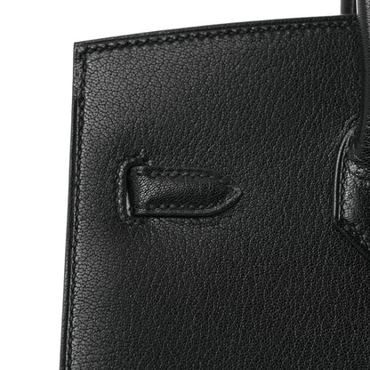 Hermes Chevre Chamkila Birkin Sellier 25 Bambou Black 10 of 31