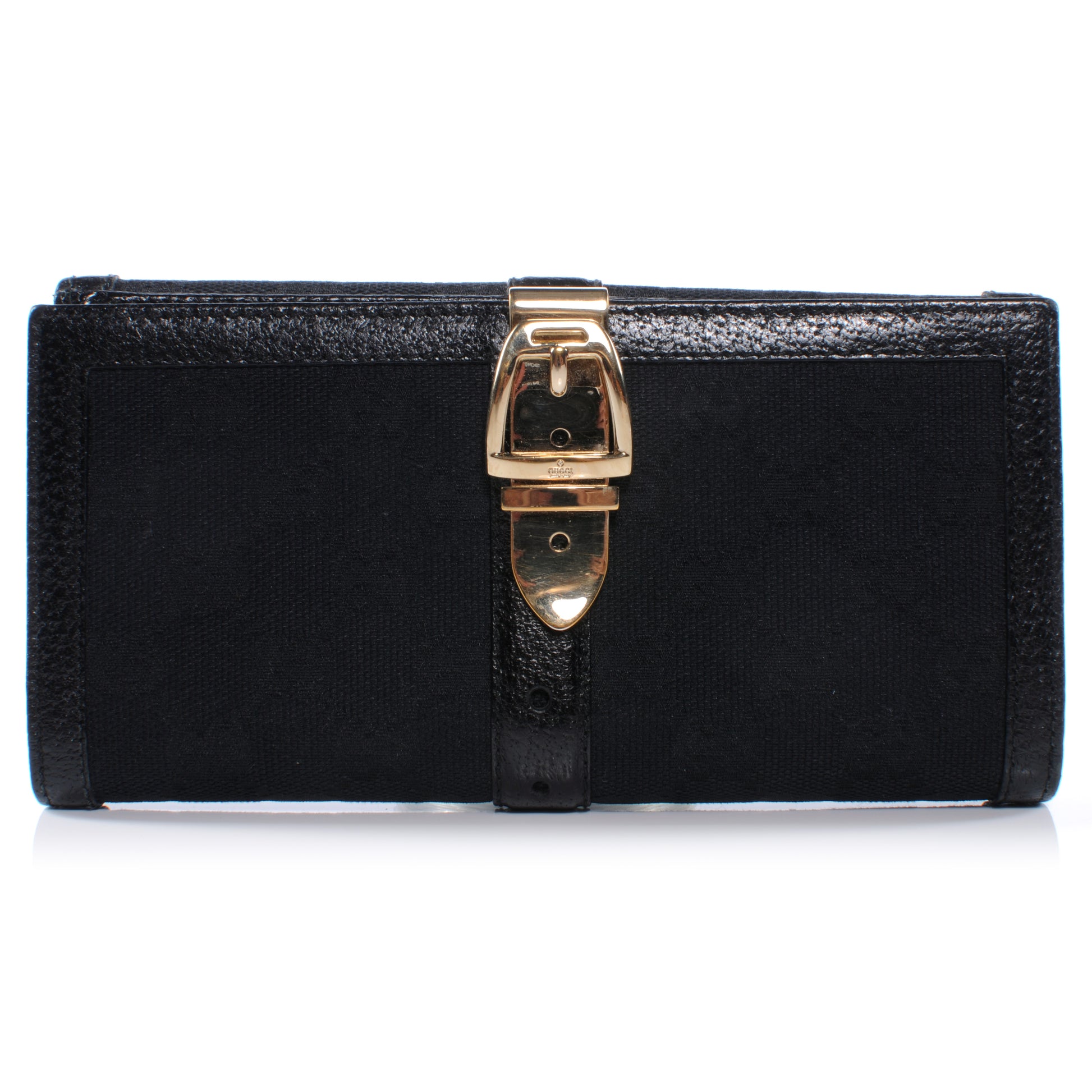 Gucci Horsebit Print Glam Continental Wallet Black 1 of 7
