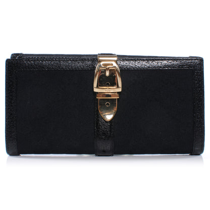 Gucci Horsebit Print Glam Continental Wallet Black 1 of 7