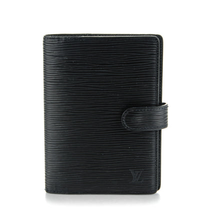 Louis Vuitton Epi Small Ring Agenda Cover Black 1 of 8