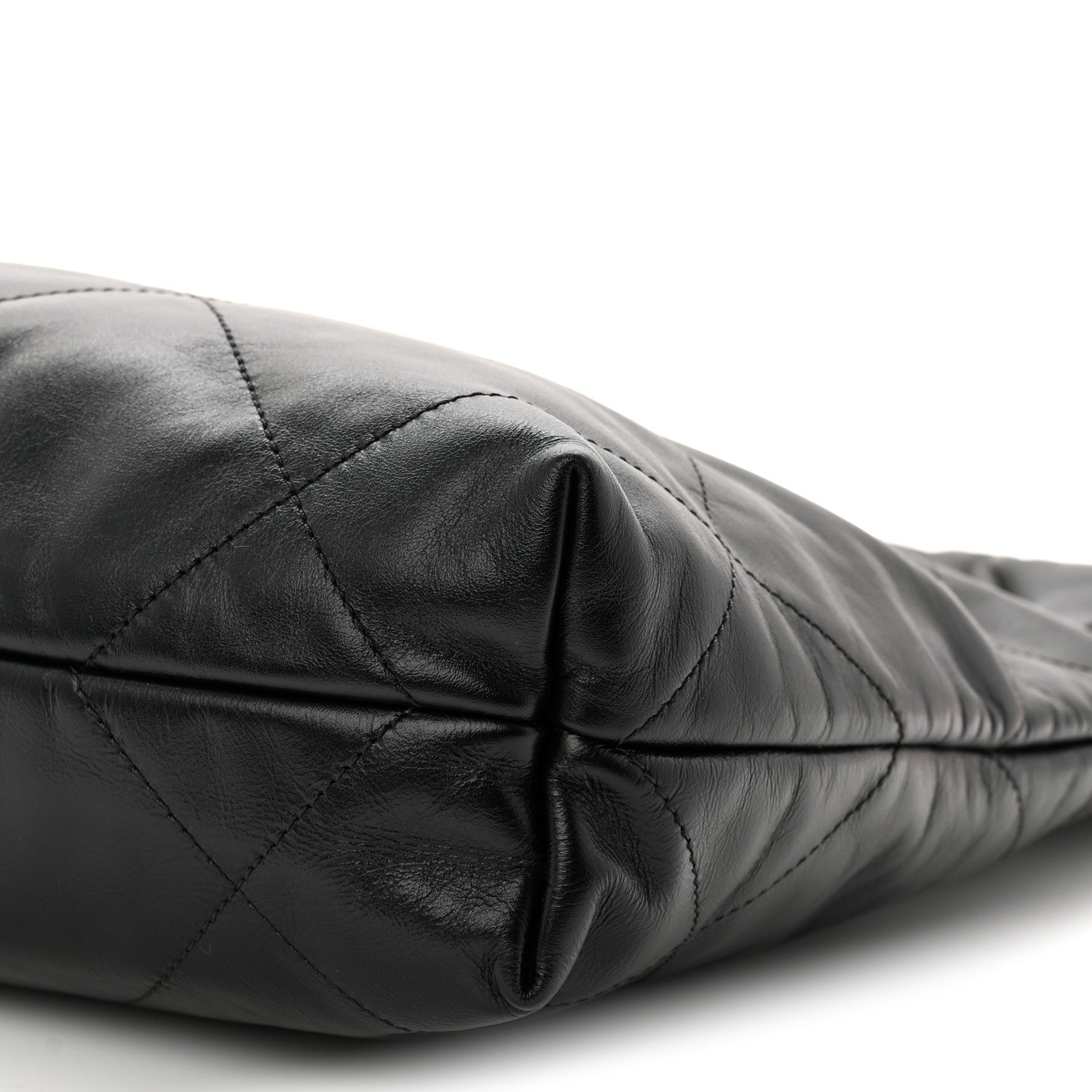 Chanel Shiny Calfskin Quilted Small Chanel 22 Black 20 of 21