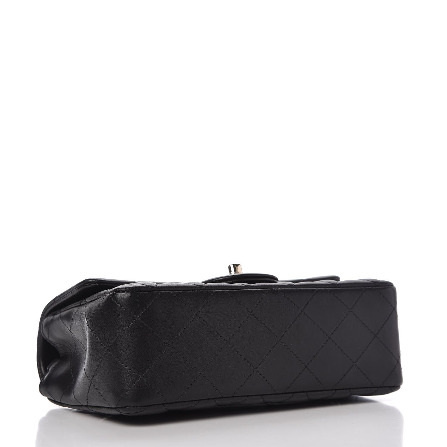 Chanel Lambskin Quilted Mini Rectangular Flap Black 4 of 12