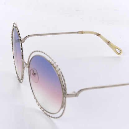 Chloe Oversized Round Carlina Oversized Round Sunglasses CE114ST Rainbow 5 of 7