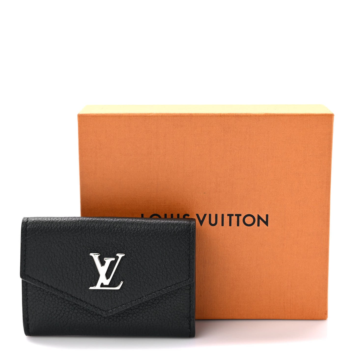 Calfskin Lockmini Wallet Black