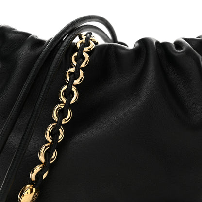 Loewe Nappa Calfskin Mini Flamenco Knot Clutch With Chain Black 8 of 11