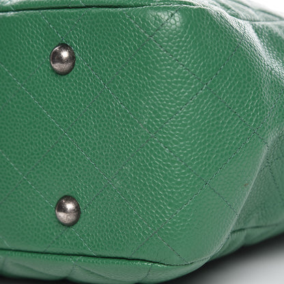 Chanel Caviar Quilted Timeless Tote Green 9 of 10