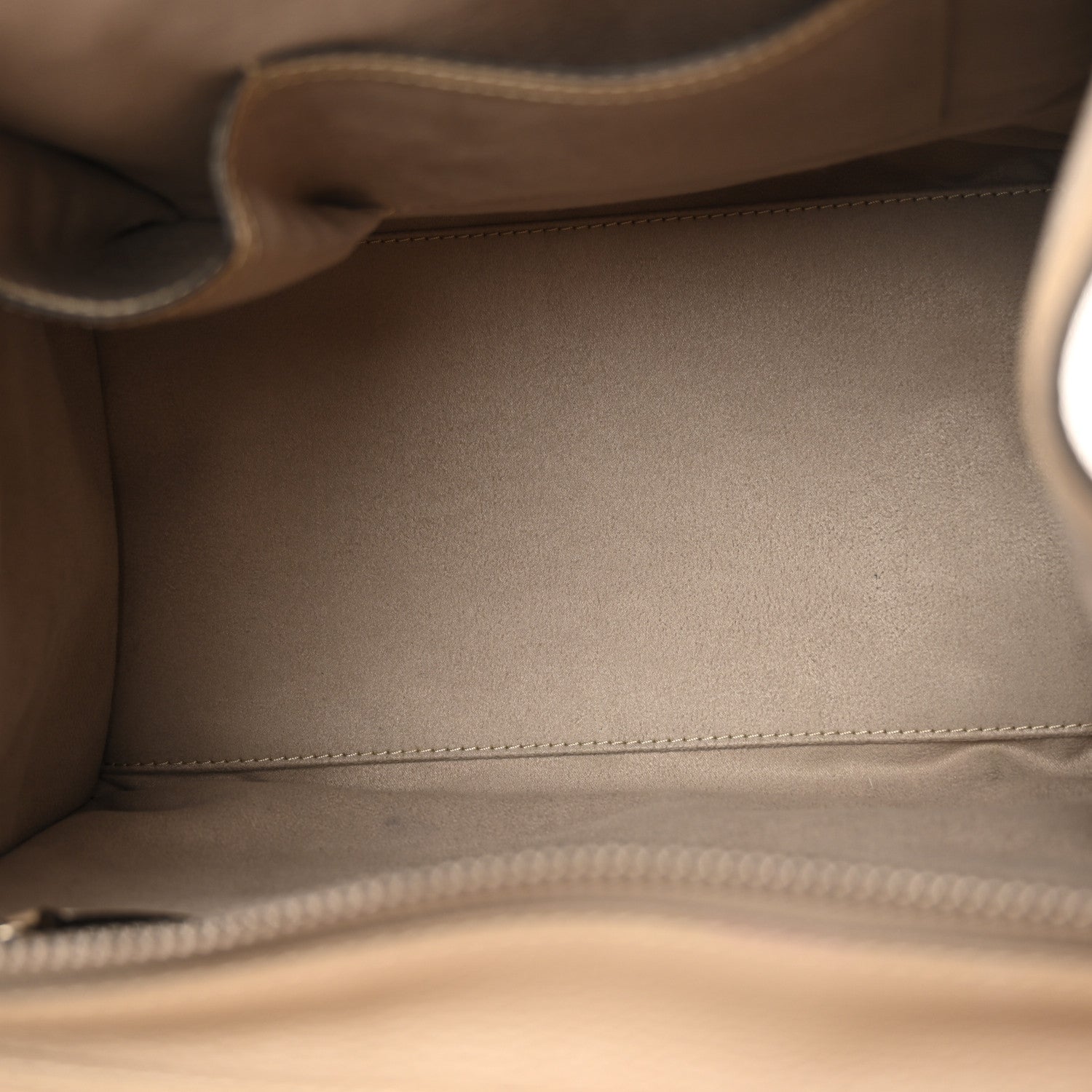 Celine Drummed Calfskin Mini Luggage Dune 5 of 11