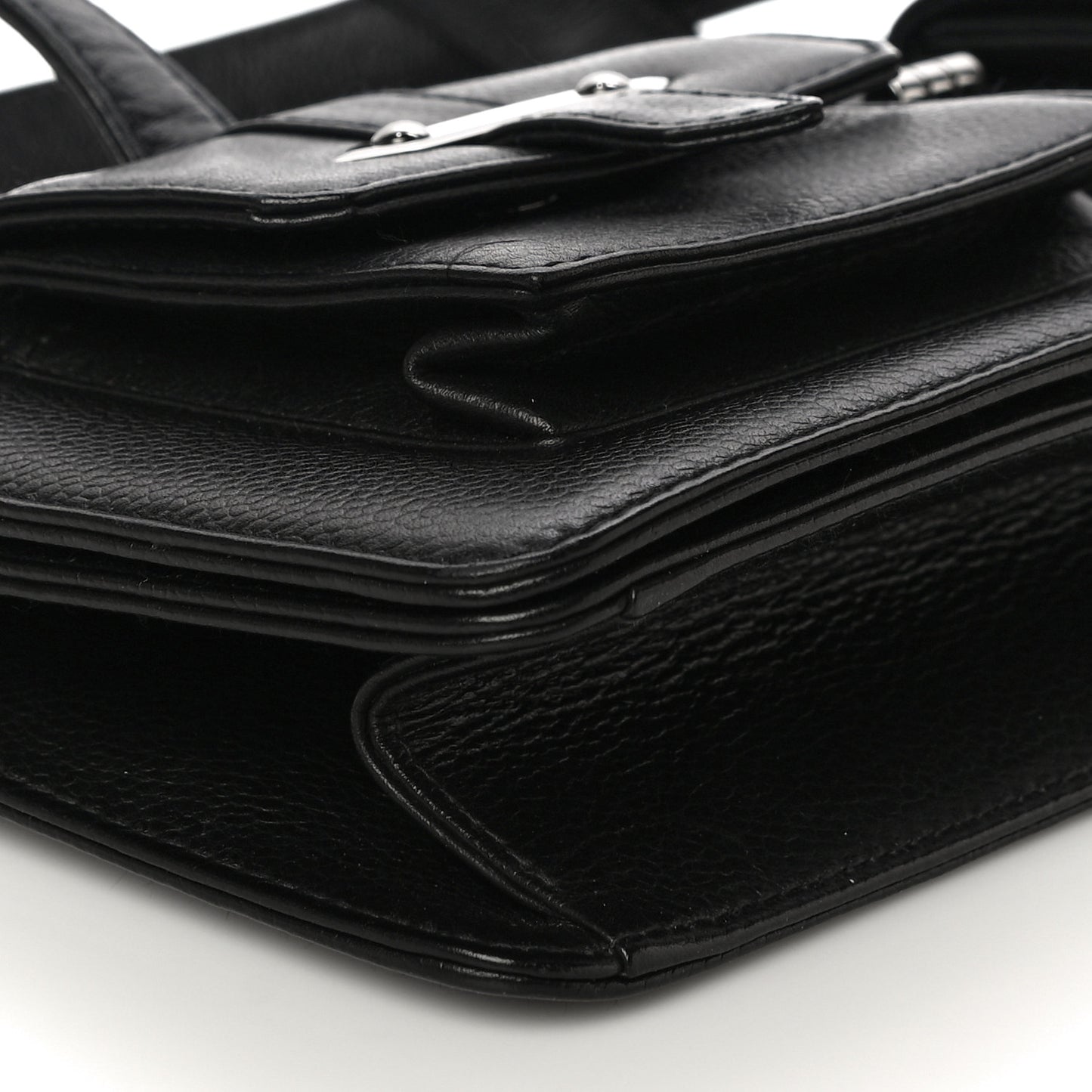 Caviar Double Pocket Flap Bag Black