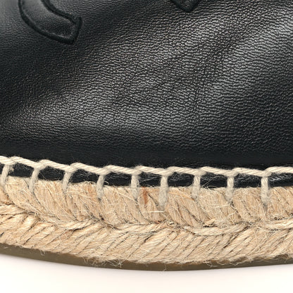 Chanel Lambskin CC Espadrilles 38 Black 10 of 11