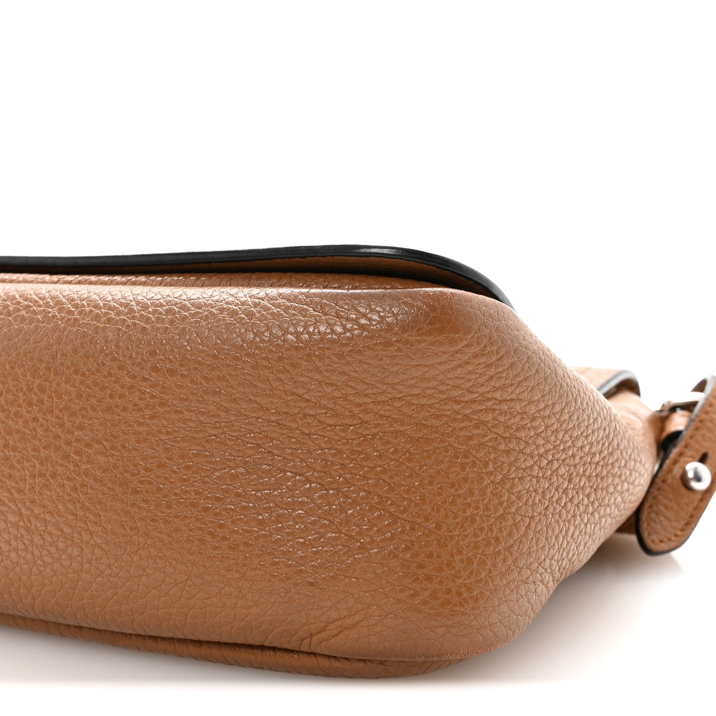 Vitello Daino Soft Flap Crossbody Caramel