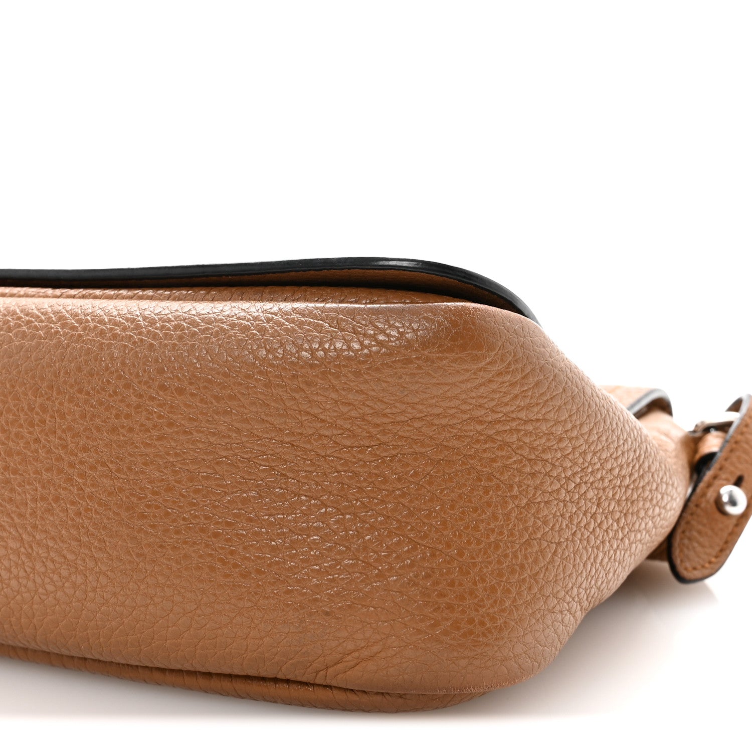 Prada Vitello Daino Soft Flap Crossbody Caramel 9 of 10