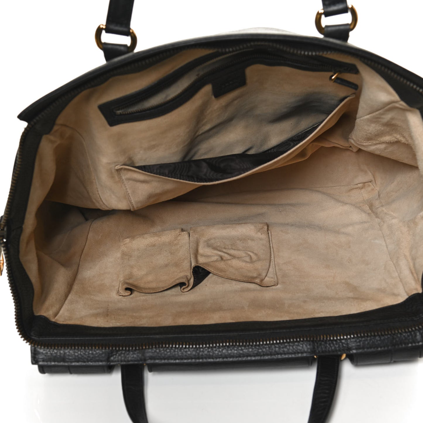 Pebbled Calfskin Medium 1973 Top Handle Satchel Black