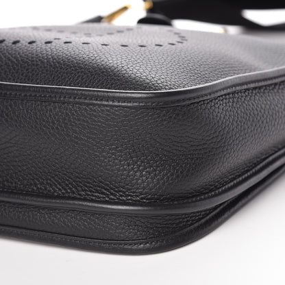 Hermes Taurillon Clemence Evelyne III PM Black 9 of 10