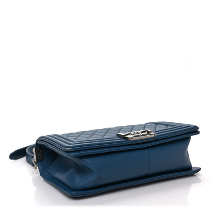 Chanel Lambskin Quilted Medium Boy Flap Blue 4 of 9