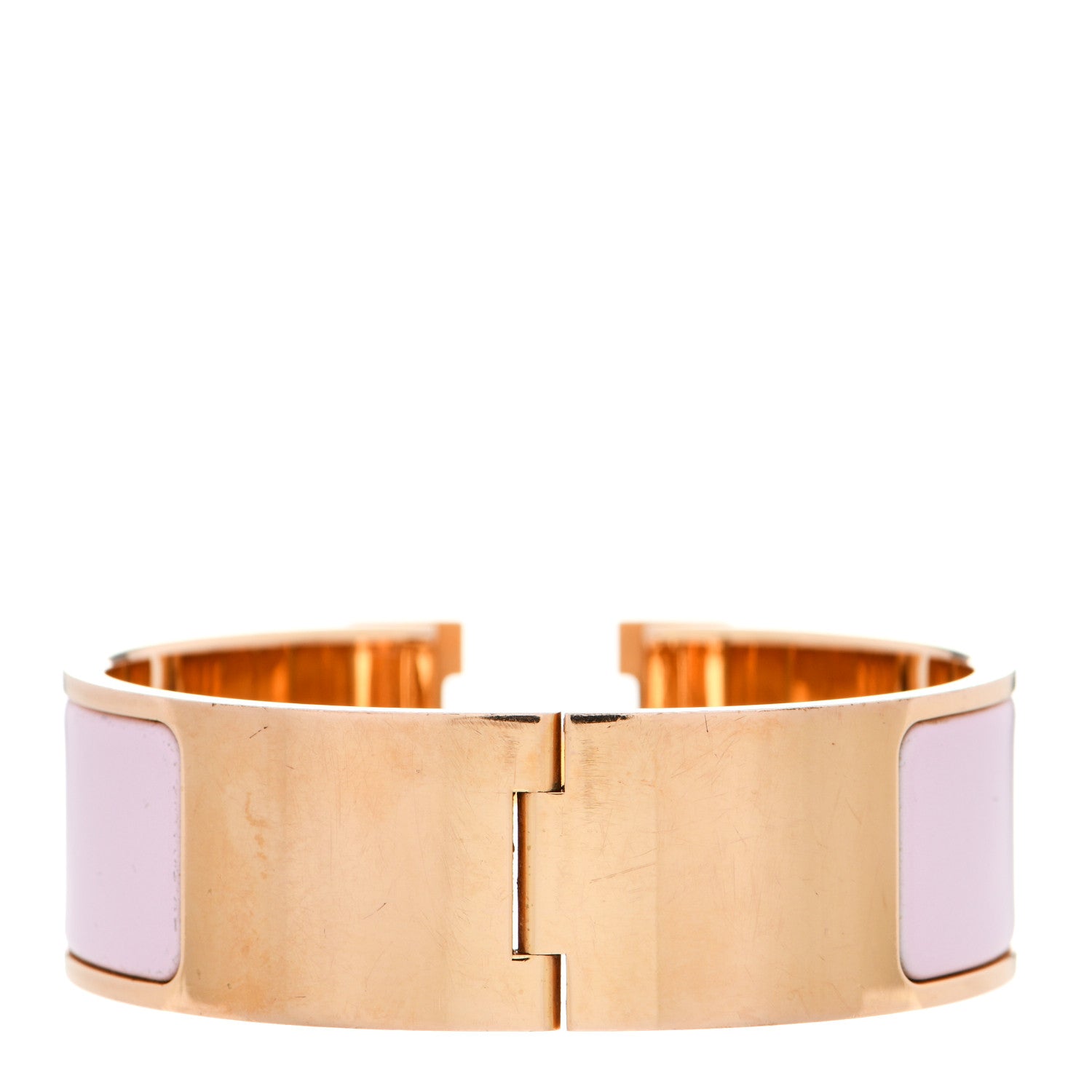 Hermes Enamel Wide Clic Clac H Bracelet PM Rose Dragee 4 of 9