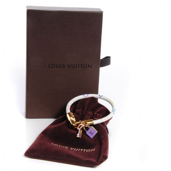 Louis Vuitton Monogram Multicolor Luck It Bracelet 17 White 12 of 13