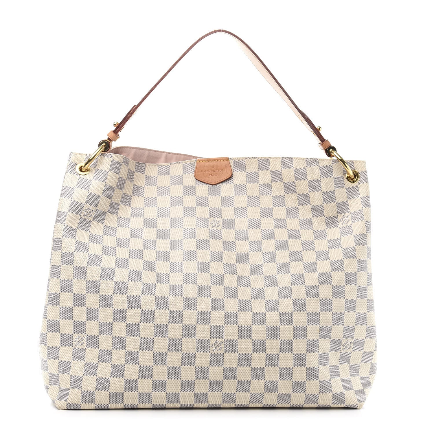 Louis Vuitton Damier Azur Graceful MM Rose Ballerine 1 of 12