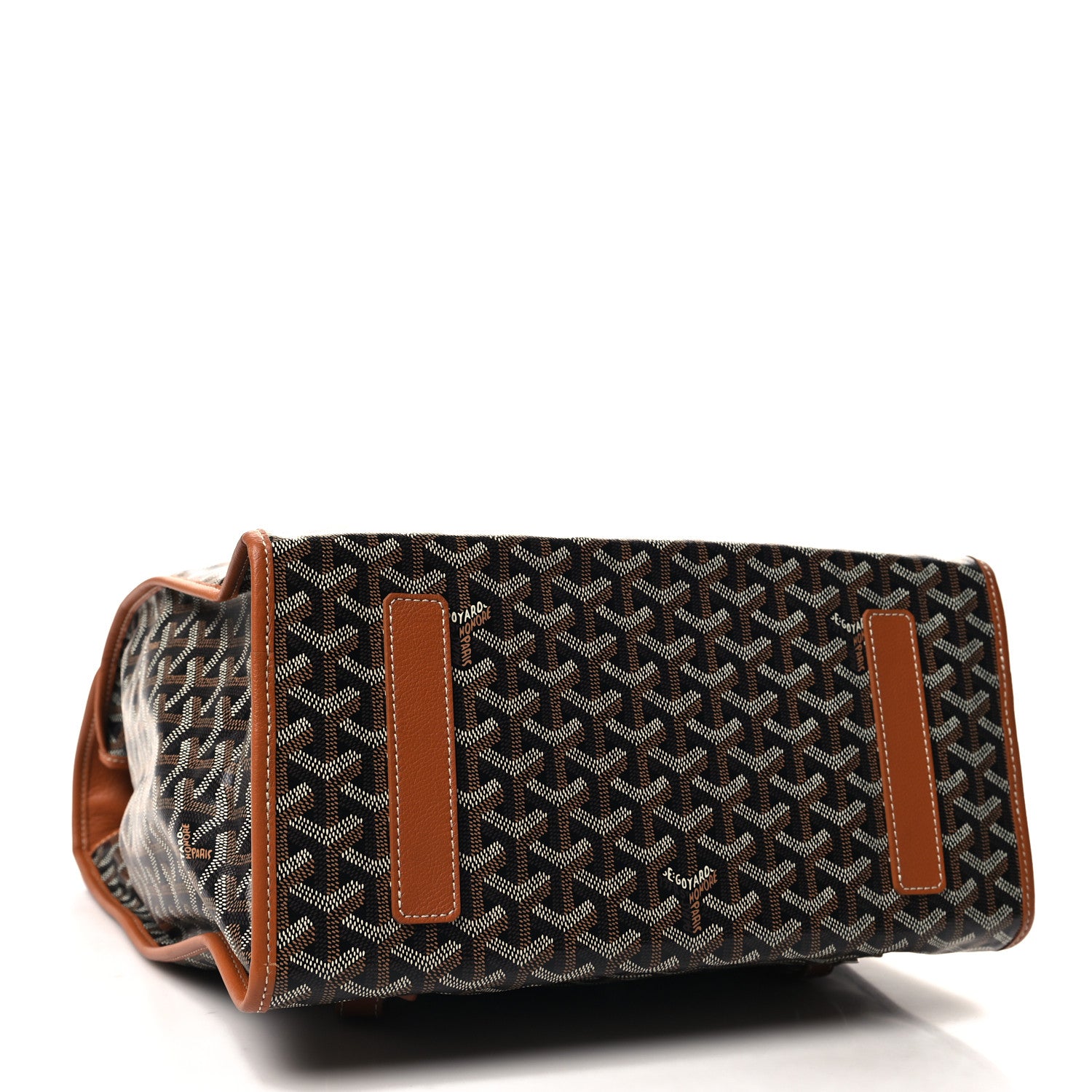 Goyard Goyardine Saint Leger Soft Briefcase Backpack Black Gold 4 of 9