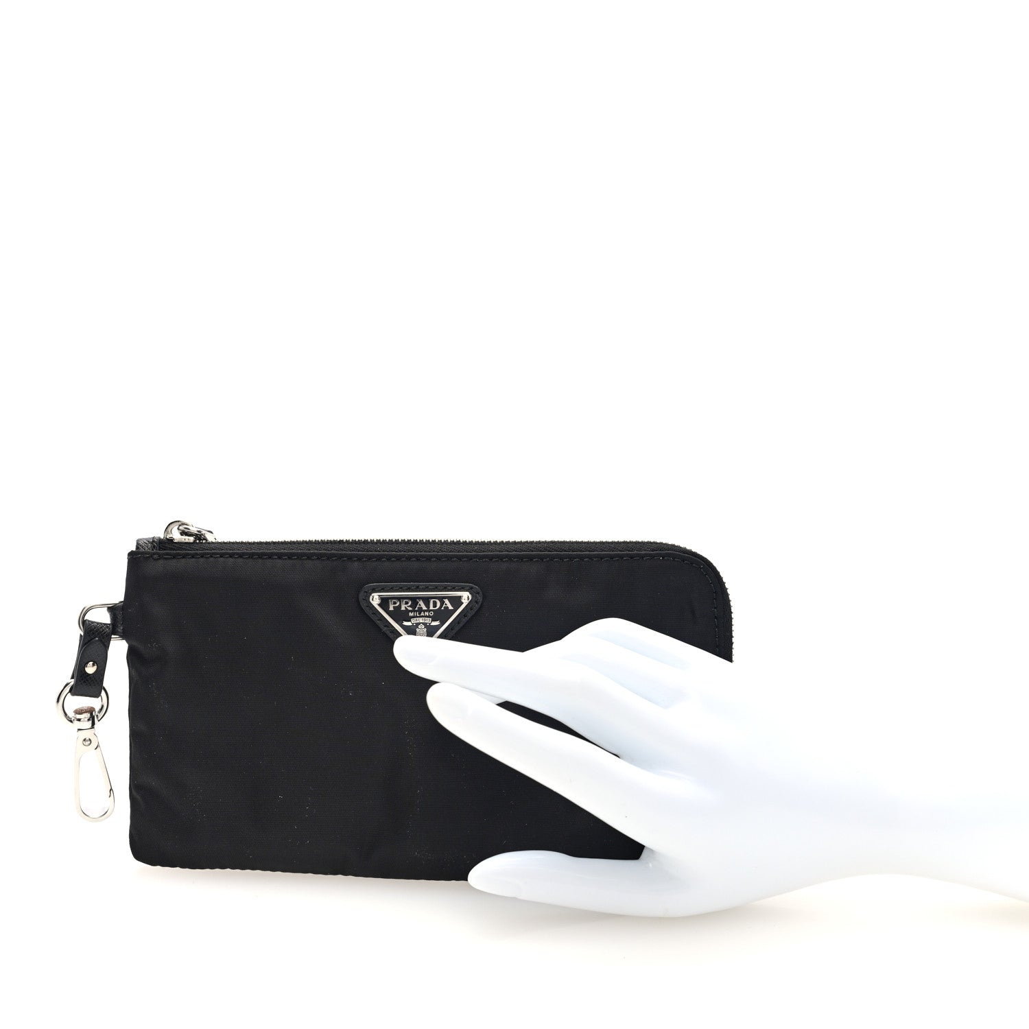 Prada Nylon Tessuto Pouch Black 2 of 6