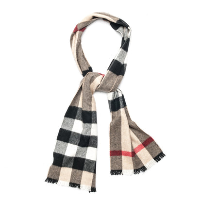 Burberry Cashmere Giant Exploded Check Scarf Camel 1 of 4