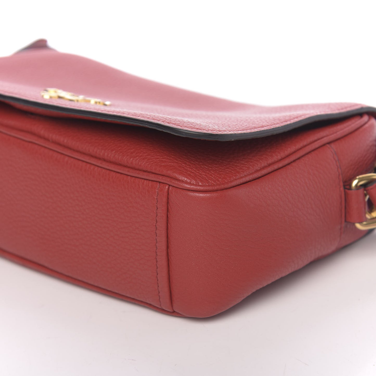Vitello Phenix Flap Crossbody Rosso