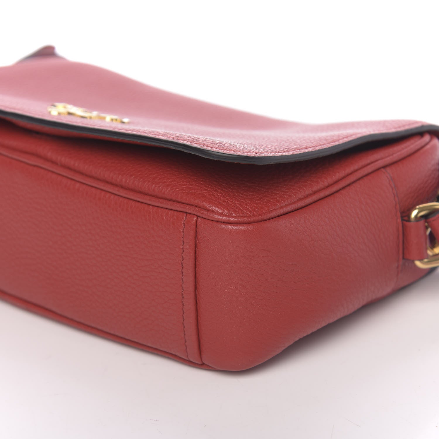 Prada Vitello Phenix Flap Crossbody Rosso 9 of 10