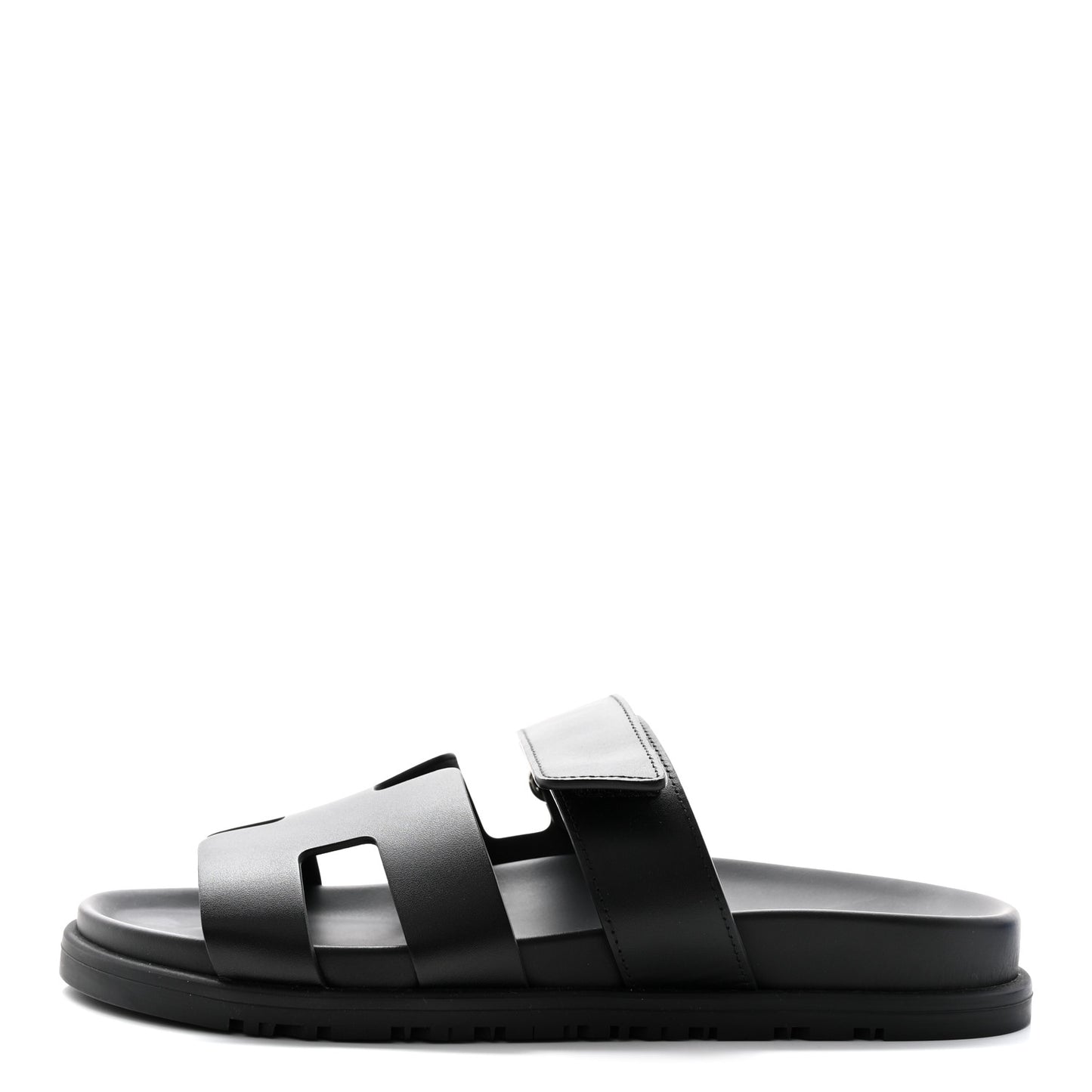 Calfskin Womens Chypre Sandals 37.5 Black