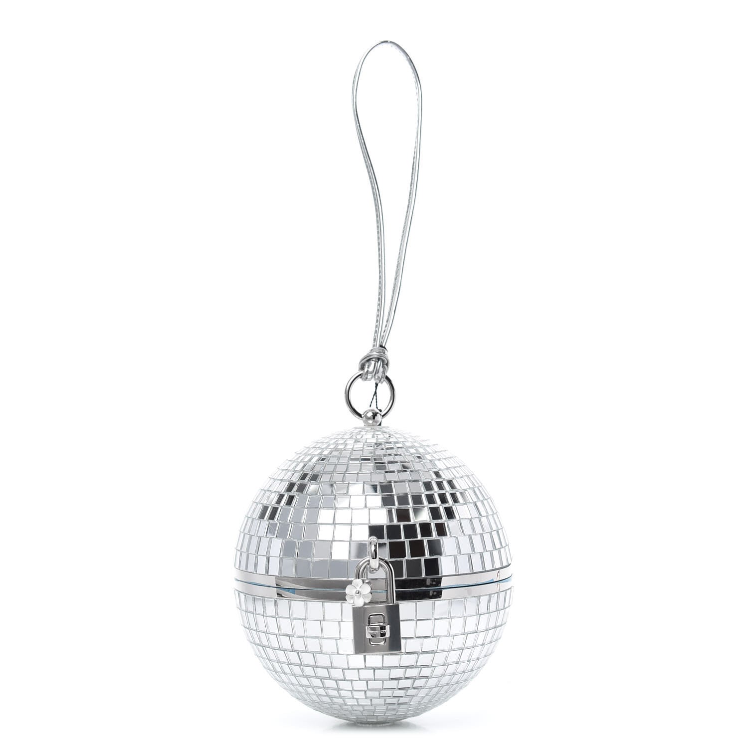 Dolce & Gabbana Crystal Embellished Disco Ball Secret and Diamonds Clutch Bag Silver 1 of 7