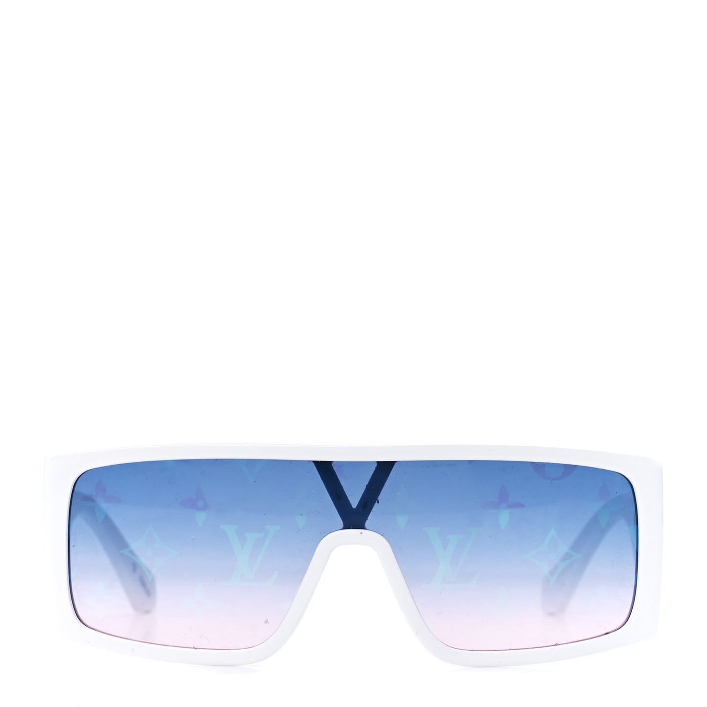 Acetate Monogram Sideway Sunglasses Z1451U White