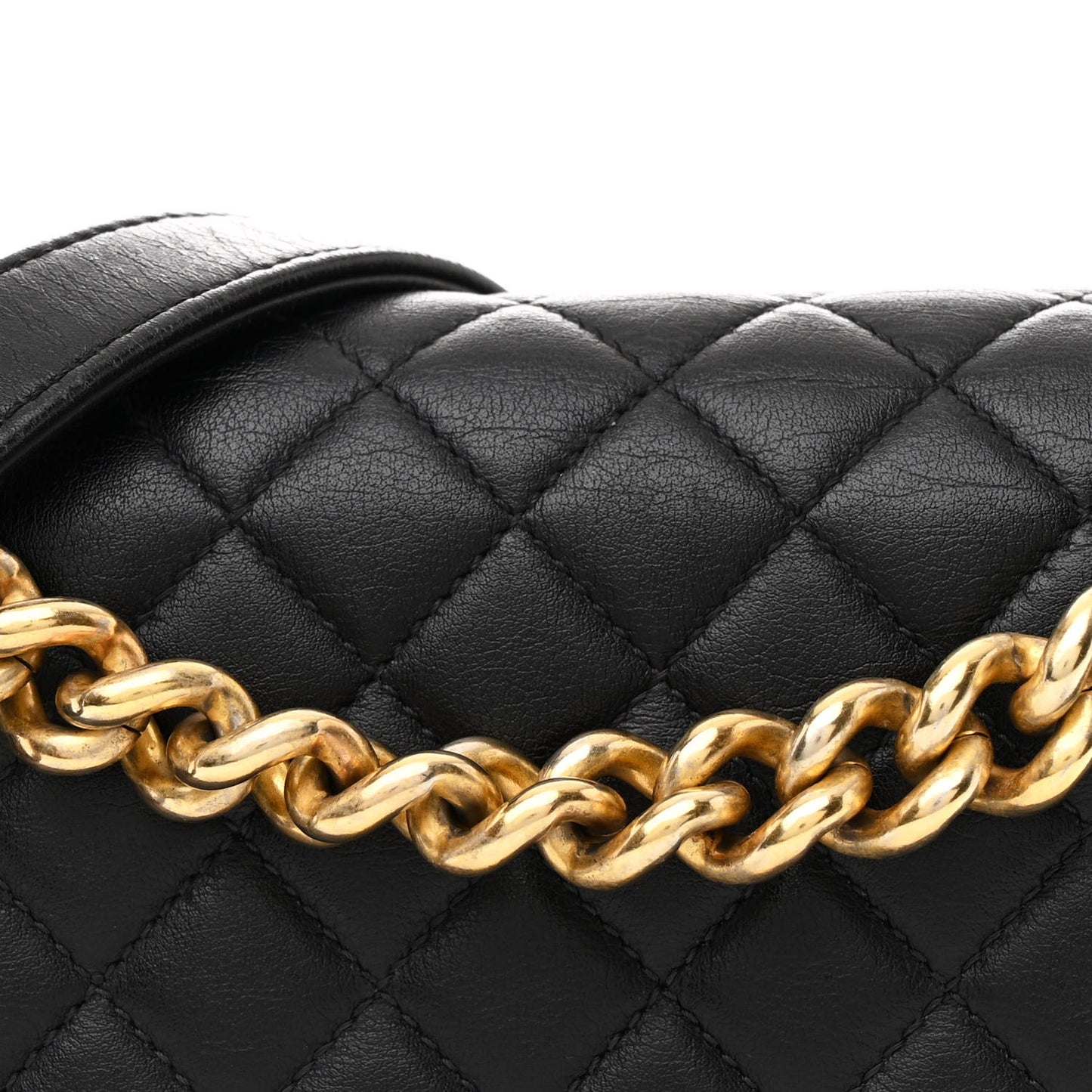 Calfskin Quilted Medium Boy Flap Black